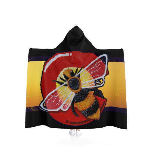 Colorado State Bee - Hooded Blanket (Black)
