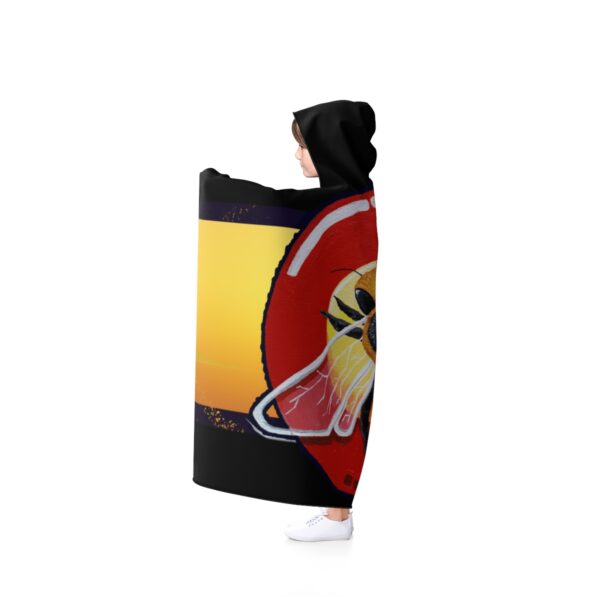 Colorado State Bee - Hooded Blanket (Black) - Image 2