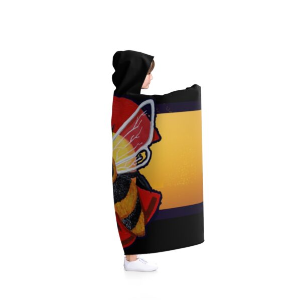 Colorado State Bee - Hooded Blanket (Black) - Image 3