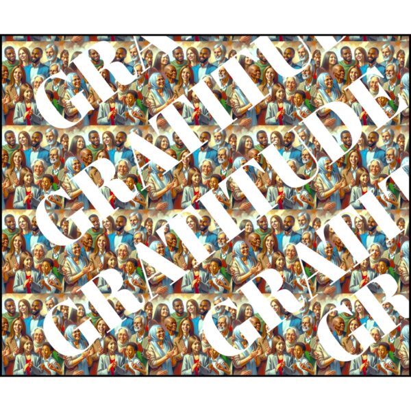 Gratitude Family - Woven Blanket - Image 2